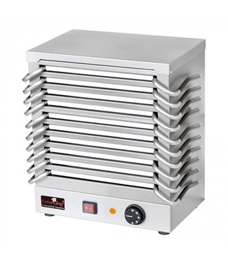 CaterChef Platen rechaud met 10 warmhoudplaten 365 x 245 x 430 mm - Roestvrijstaal