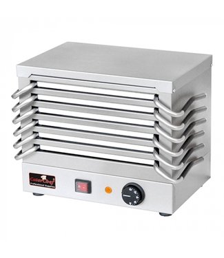 CaterChef Platen rechaud met 6 warmhoudplaten 365 x 245 x 310 mm - Roestvrijstaal