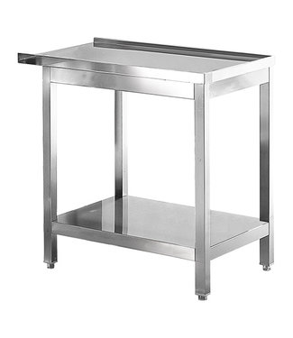 Modular Aan/afvoer tafel 80 x 55 x 85 cm - Roestvrjstaal