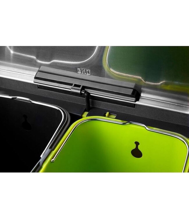 Pedaalemmer 30 ltr (15+15 L) Recycler mat RVS Ecocasa - EKO