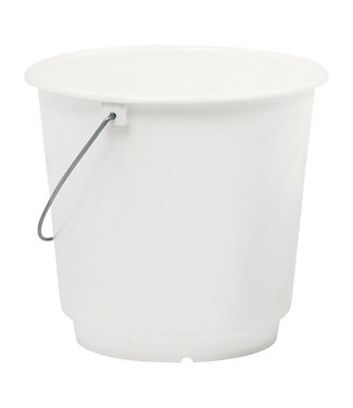 Denox Emmer 20 ltr wit met maatverdeling 360 x 335 mm - Polypropyleen