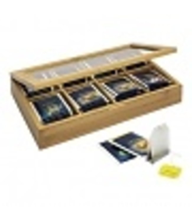 Theedoos 8-vaks 318 x 198 x 63 mm - Bamboe