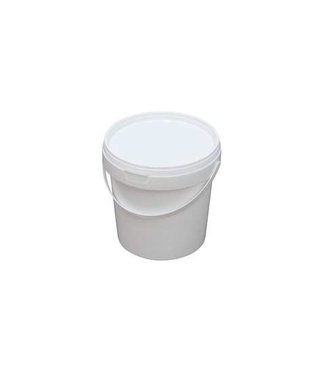 Qubb Verpakkingsemmer kunststof PP 1,0 ltr wit m/deksel 100% vloeistofdicht | prijs & verp per 100 sets