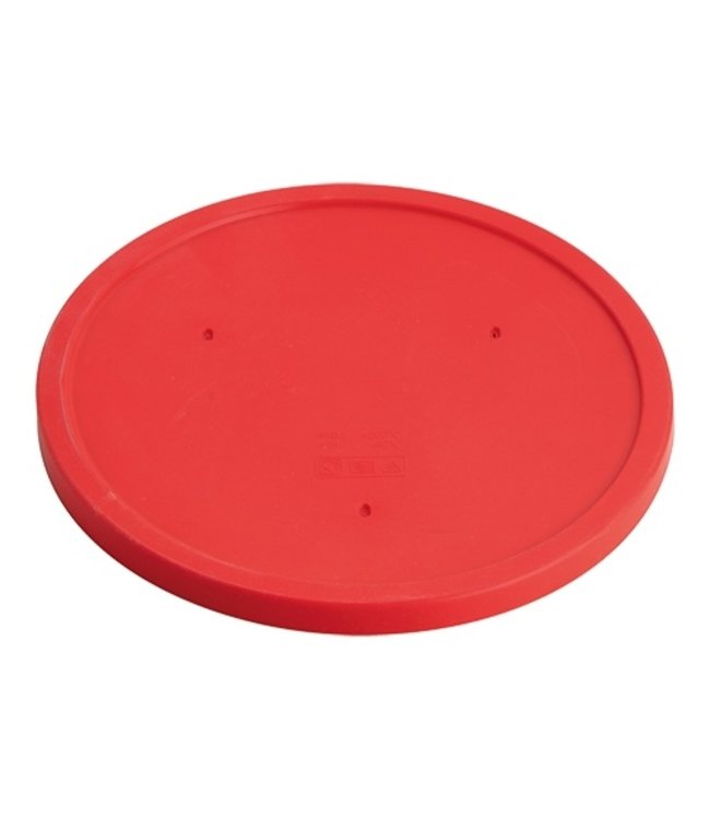 Deksel 255 mm rood tbv bord - Siliconen