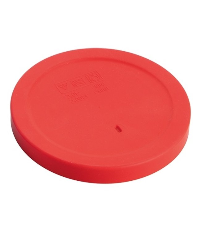 Deksel 130 mm rood tbv serveerschaal - Siliconen