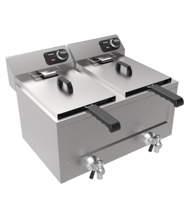 Friteuse 2 x 8 ltr - Combisteel