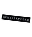 Sans Marque Tafelbord "gereserveerd" 2-zijdig bedrukt - Kunststof