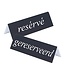 Sans Marque Tafelbord "gereserveerd/resérvé" 2-zijdig bedrukt - Kunststof