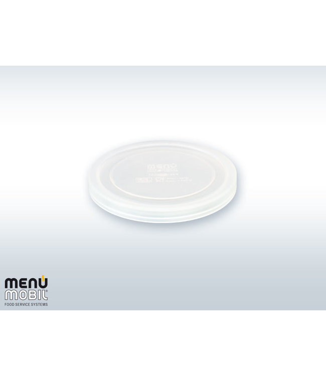 Siliconendeksel transparant voor soep- en dessertschaal - Menu Mobil