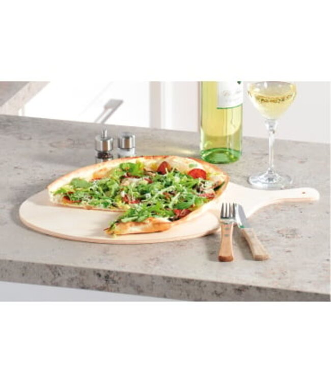 Flammkuchen plank 380 x 300 x 8 mm ovaal populier - Kesper