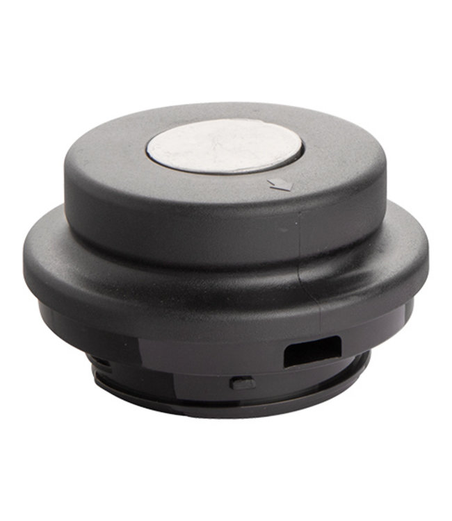 Drukdop tbv isoleerkan zwart - Kunststof