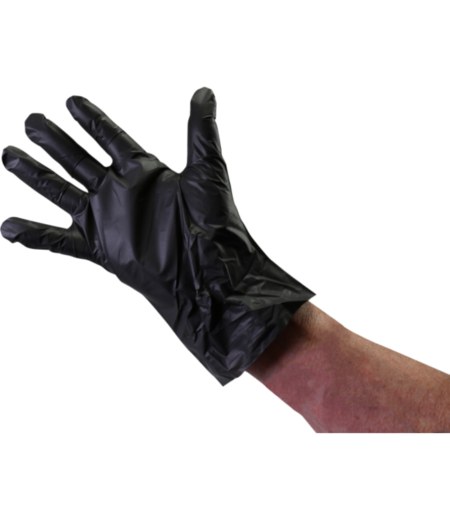 Handschoen disp TPE ongepoederd XL zwart |prijs & verp per 200 stuks