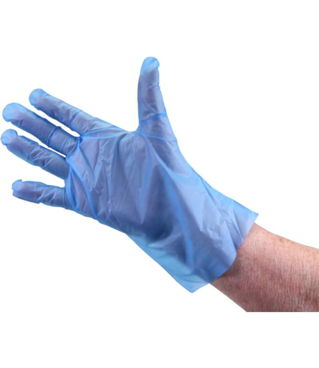 Handschoen disp TPE ongepoederd S blauw |prijs & verp per 200 stuks