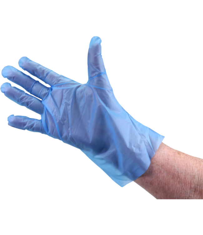 Handschoen disp TPE ongepoederd L blauw |prijs & verp per 200 stuks