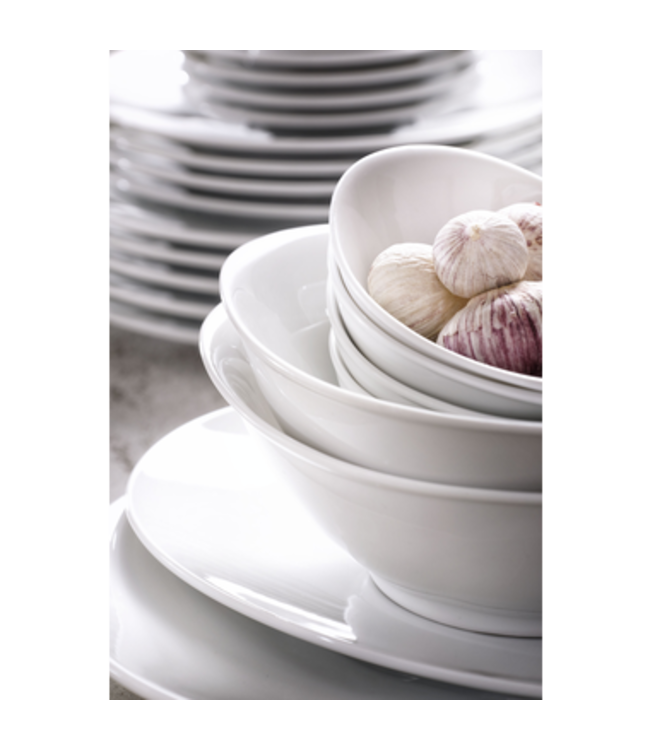 Schaal 210 x 135 mm 45 cl ovaal White Delight | prijs & verp per 6 stuks