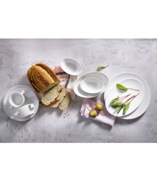 Bord 300 x 215 mm coupe ovaal White Delight - Palmer| prijs & verp per 4 stuks