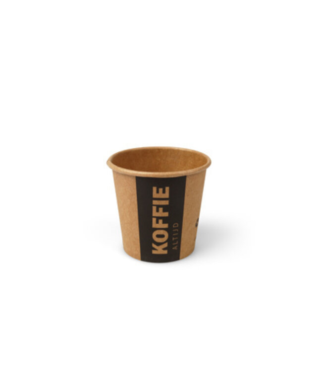 Espressobeker disp karton 11,8 cl bruin Altijd Koffie | prijs & verp per 1.000 stuks