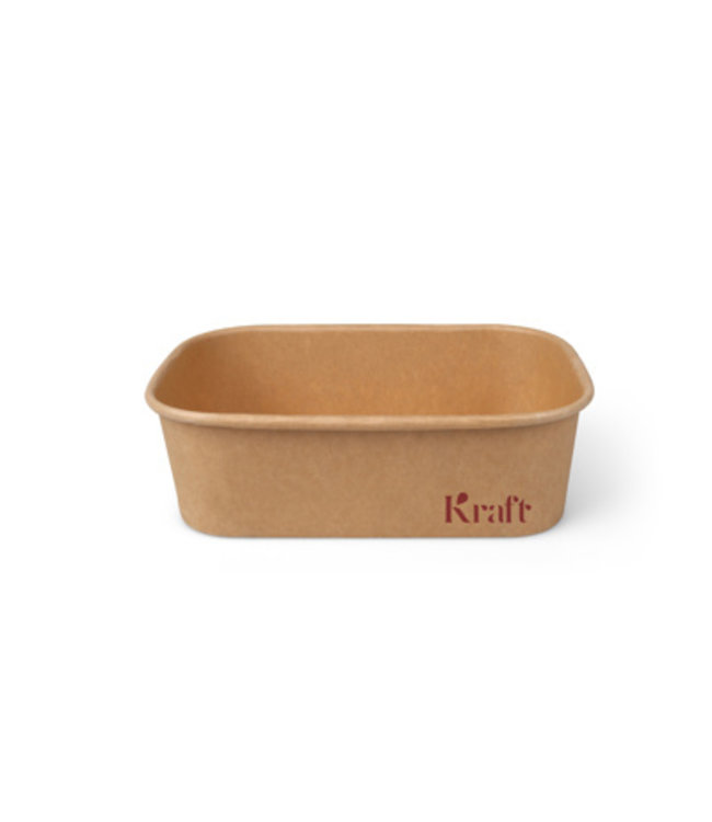 Menubak disp karton 75 cl bruin 173 x 123 x 57 mm - Kraft | prijs @ verp per 300 stuks