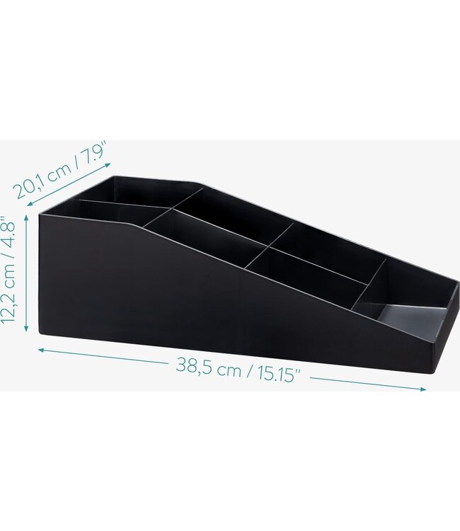 Organizer voor koffieaccesoires 201 x 385 x 122 mm (bxdxh) zwart | prijs & per 5 stuks