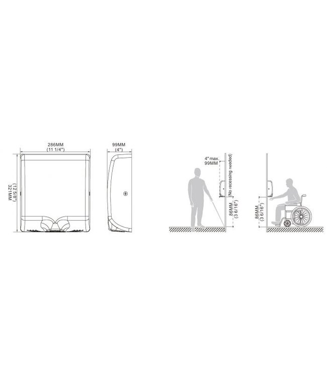 Handdroger HD-30 -  Combisteel