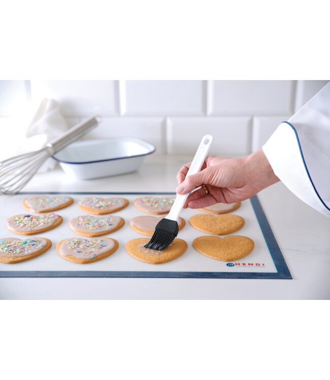 Bakkwast - Boterkwast siliconen 220 x 32 mm - Hendi