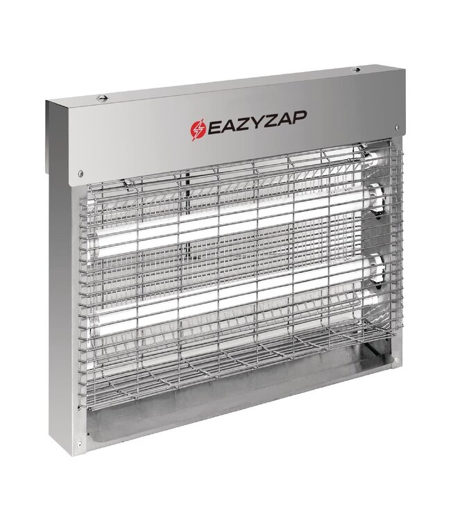 Insectenverdelger met LED 8W geborsteld RVS - Eazyzap