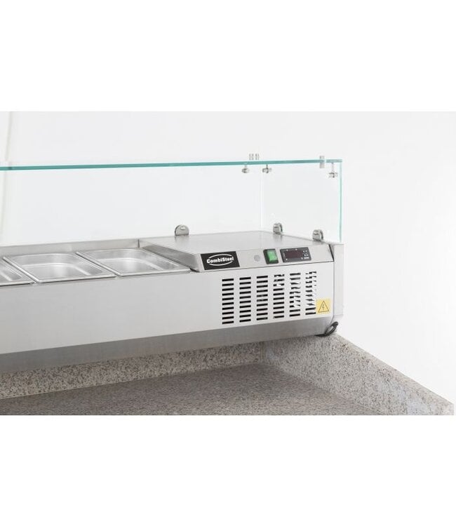 Opzetkoelvitrine 10 x 1/4GN 2000 x 335 x 435 mm (bxdxh) - Combisteel