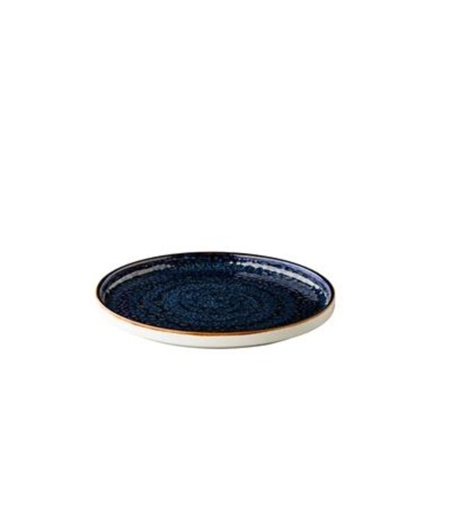 Bord 254 mm met opstaande rand Jersey blauw Q Authantic | prijs & verp per 6 stuks