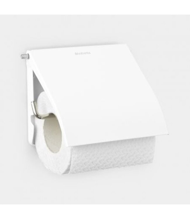 Toiletrolhouder wit met klep ReNew -  Brabantia