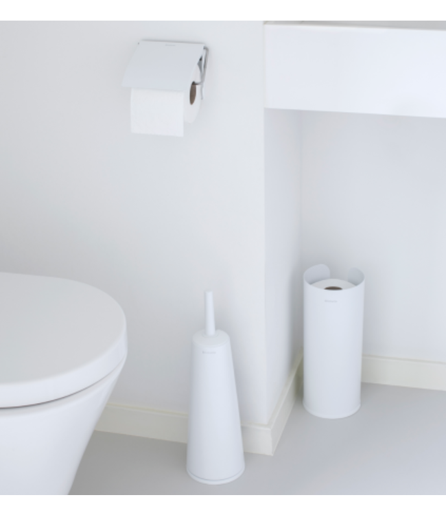 Toiletrolhouder wit met klep ReNew -  Brabantia