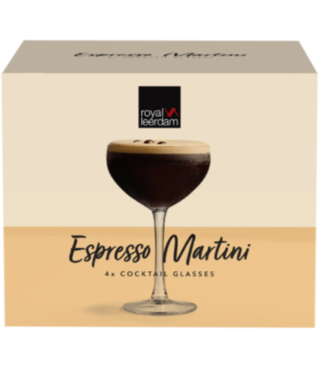 Cocktailglas 24 cl 124 x 187 mm (Øxh) Espresso Martiniglas Cocktail - Royal Leerdam | prijs & verp per 4 stuks
