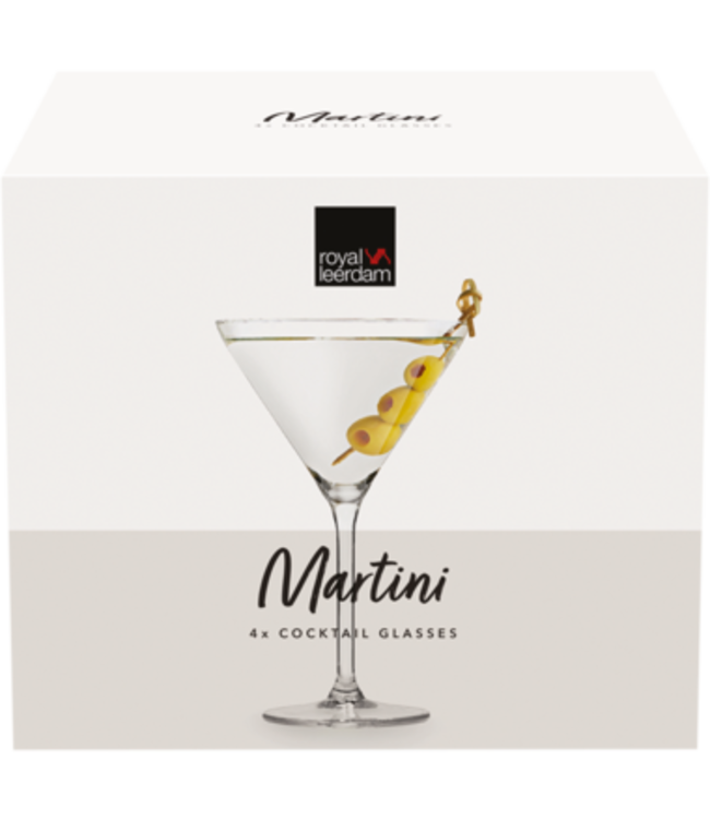 Cocktailglas 26 cl 105 x 180 mm (Øxh) Martiniglas Cocktail - Royal Leerdam | prijs & verp per 4 stuks
