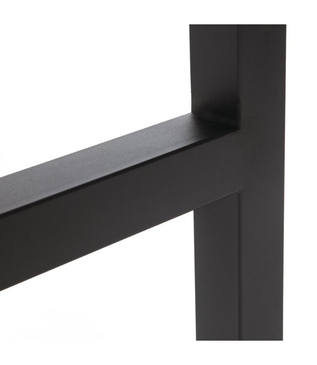 Bartafel vierkant zonder parasolgat 600 x 600 x 1000 mm - Staal en hout