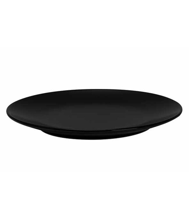 Bord 200 mm zwart aardewerk Venus Black - Cosy & Trendy | prijs & verp per 12 stuks