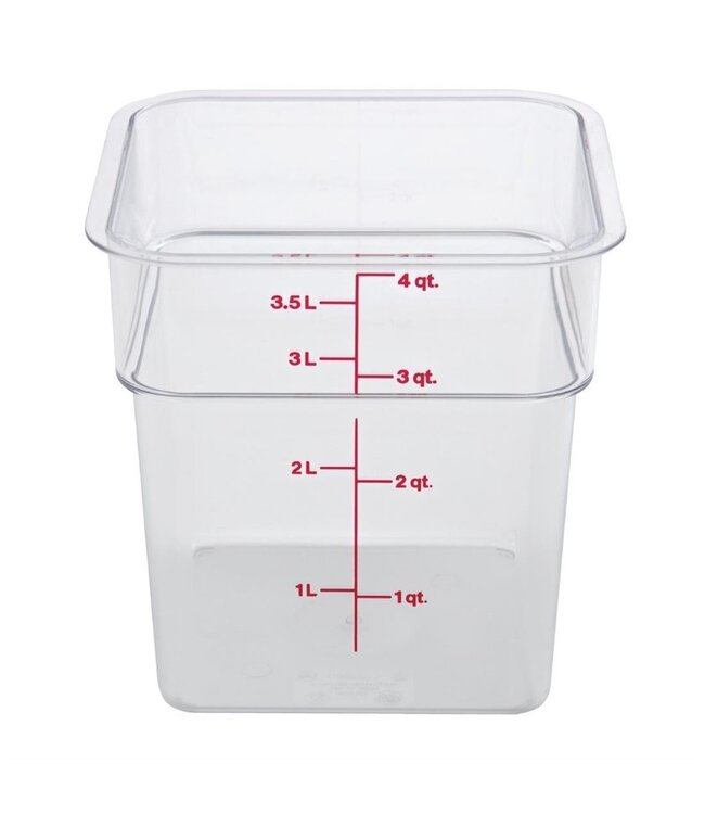 Voedseldoos 3,8 ltr polycarbonaat 185 x 185 x 187 mm (bxdxh) Camsquare - Cambro