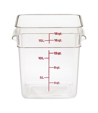 Cambro Voedseldoos 17,2 ltr polycarbonaat 310 x 256 x 320 mm (bxdxh) Camsquare - Cambro