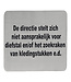 Sans Marque Tekstplaatje zelfklevend "De directie stlt zich niet verantwoordelijk voor …" - Roestvrijstaal