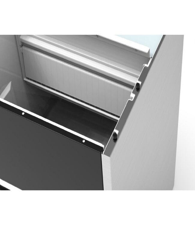 IJsblokjesmachine 22 kg/24u 4 kg bunker luchtgekoeld 355x435x590 mm (bxdxh) - Combisteel