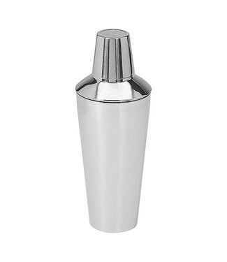 Sans Marque Cocktailshaker - Cobbler shaker 80 cl 3-dlg - Roestvrijstaal