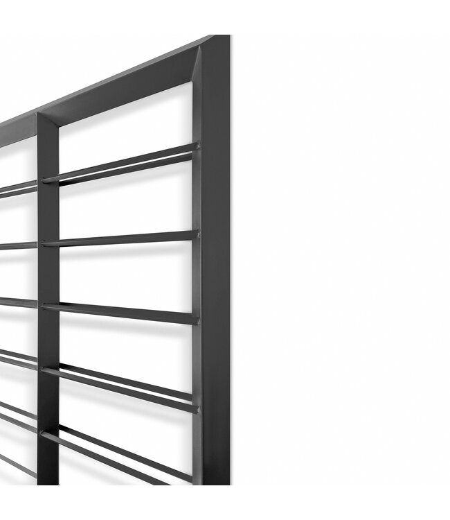 Wijndisplay Grande 20 fles 905 x 100 x 1670 mm (bxdxh) wandmontage zwart - KeKxclusive