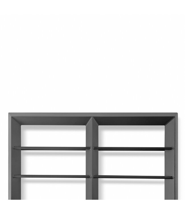 Wijndisplay Grande 20 fles 905 x 100 x 1670 mm (bxdxh) wandmontage zwart - KeKxclusive