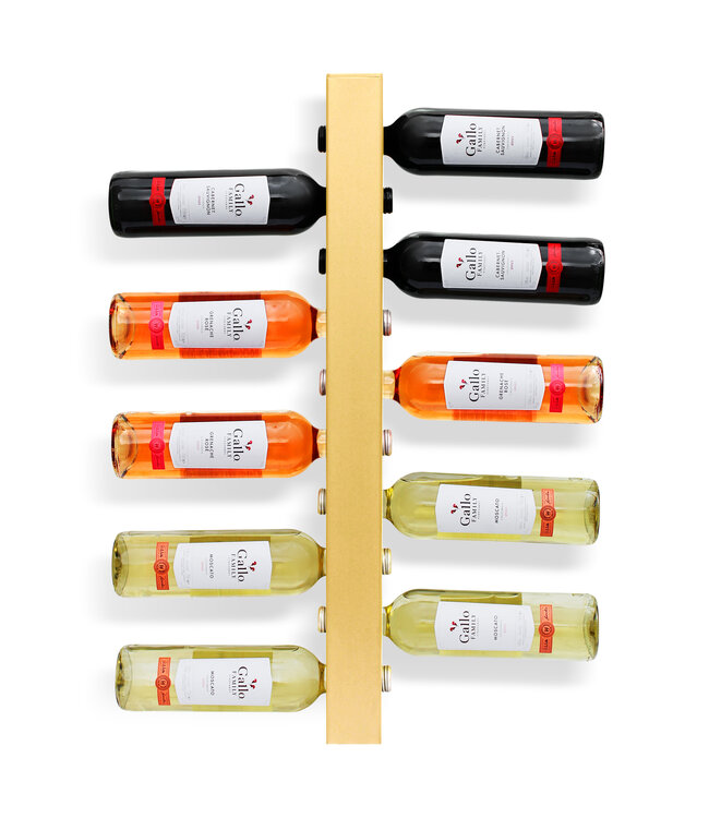 Wijnpaal Basso 10 fles 800 mm wandmontage zandkleurig - KeKxclusive