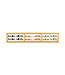 Wijndisplay Verti 12 fles 2590 x 100 x 486 mm (bxdxh) wandmontage zandkleurig - KeKxclusive
