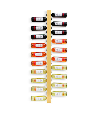 Wijnpaal Alto 20 fles 1300 mm wandmontage zandkleurig - KeKxclusive