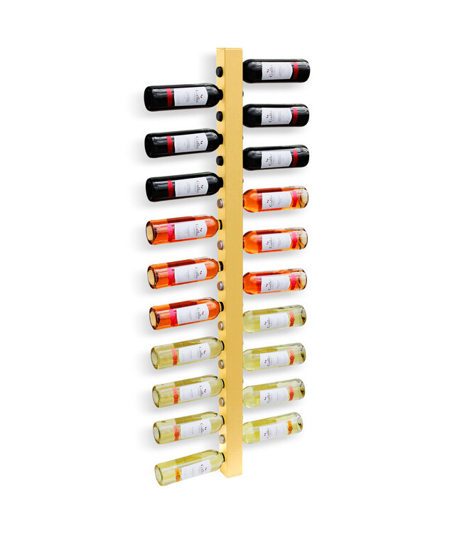 Wijnpaal Alto 20 fles 1300 mm wandmontage zandkleurig - KeKxclusive