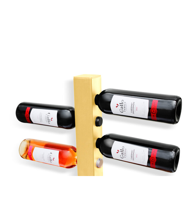 Wijnpaal Alto 20 fles 1300 mm wandmontage zandkleurig - KeKxclusive