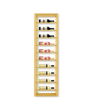 Wijndisplay Medio 10 fles 485 x 100 x 1670 mm (bxdxh) wandmontage zandkleurig - KeKxclusive