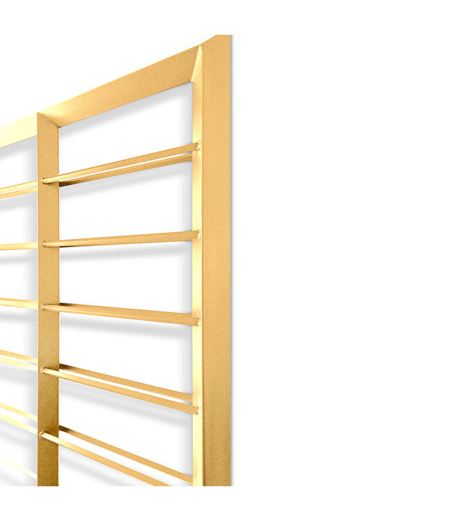 Wijndisplay Compacto 10 fles 905 x 100 x 920 mm (bxdxh) wandmontage zandkleurig - KeKxclusive