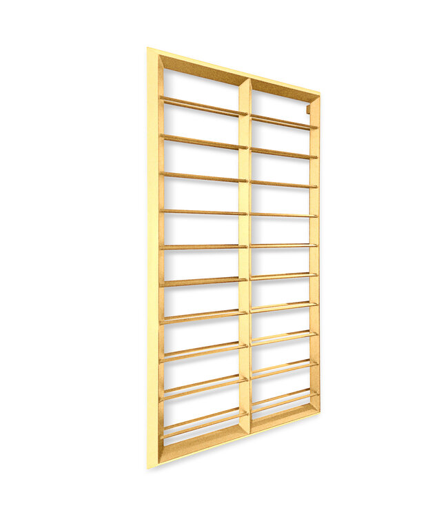 Wijndisplay Grande 20 fles 905 x 100 x 1670 mm (bxdxh) wandmontage zandkleurig - KeKxclusive