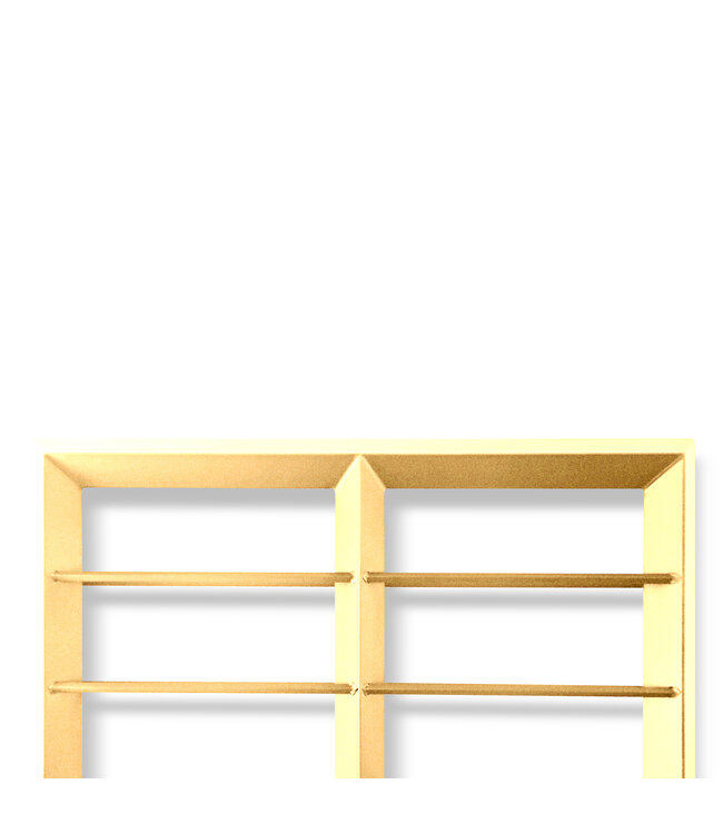 Wijndisplay Grande 20 fles 905 x 100 x 1670 mm (bxdxh) wandmontage zandkleurig - KeKxclusive